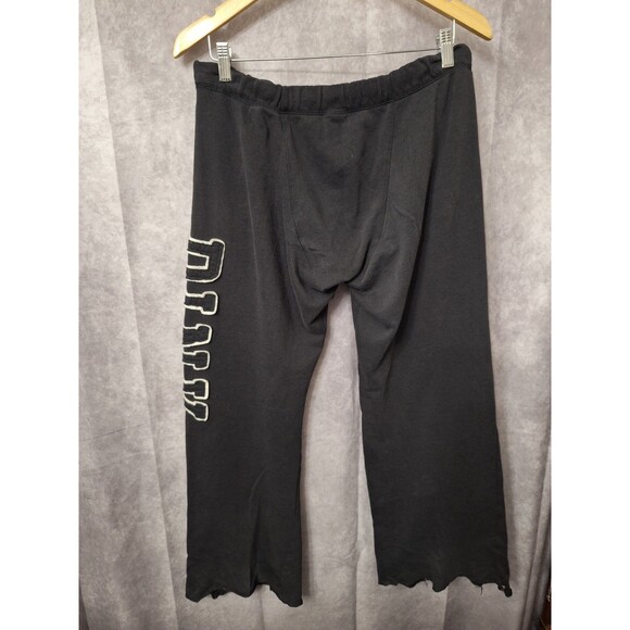 Y2K Victoria's Secret PINK Wide Leg Sweatpants Sz XS Puff Letters Relaxed Baggy - Picture 2 of 10